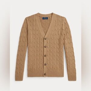 Polo by Ralph Lauren Tan - Cable Knit Cardigan